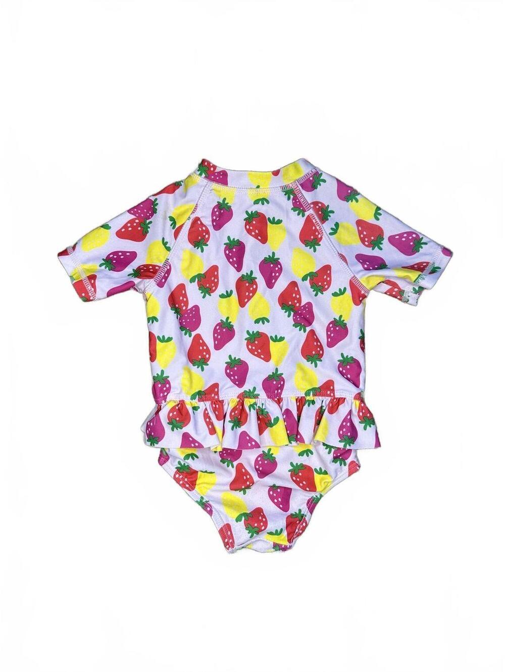 Joe Fresh 12-18M Strawberry Short Sleeve One Piece Swimsuit